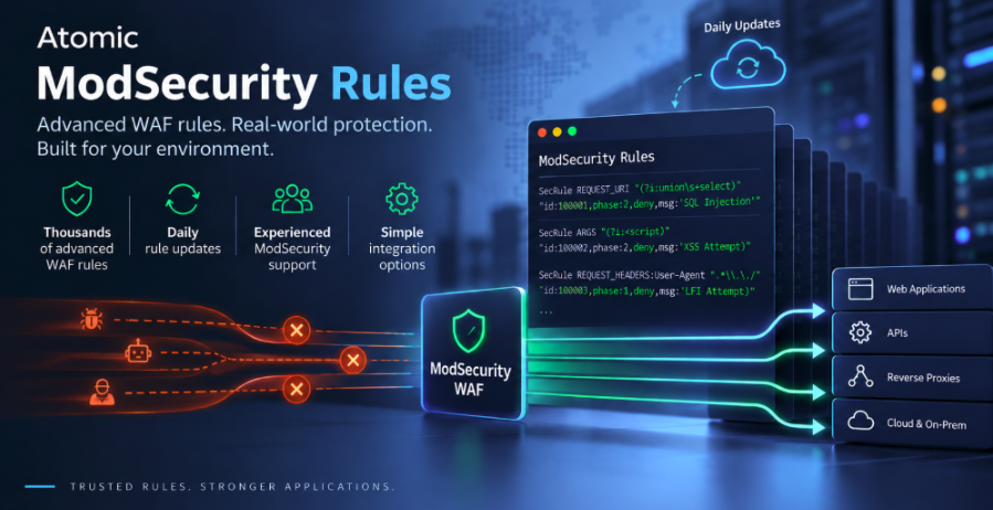 Advanced WAF rules. Real-world protection. 